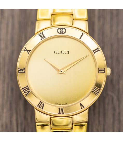 gucci vintage watch gold|gucci old model watches.